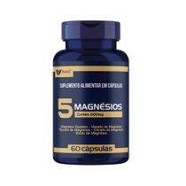 5 Magnésios Muwiz 500mg 60 Caps contém Quelato + Malato + Taurato + Citrato + Oxido de Magnésio 5 Magnésios Muwiz 500mg 60 Caps contém Quelato + Malato + Taurato + Citrato + Oxido de Magnésio