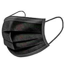 5 Máscara Descartável Preta Proteçãotripla Cx C/50 Peças