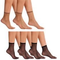 5 Meia Fina Transparente Soquete Fio 15 Dantelle Demillus 209870 5 Meia Fina Transparente Soquete Fio 15 Dantelle Demillus 209870