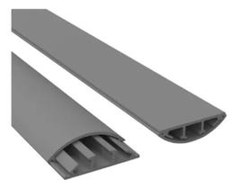 5 Metros Canaleta De Piso Cinza 52x14mm Esconder Fio Chão
