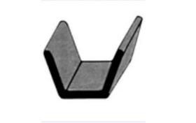 5 Metros Canaleta U Vidro Mb 608/1113