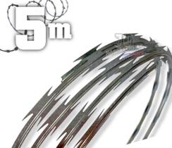 5 metros Cerca concertina para muro portão 30cm - 20 voltas