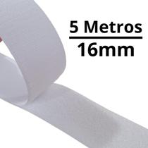 5 Metros de Fita Fecho De Contato Com Adesivo 16mm largura