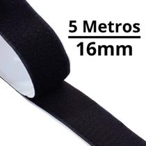 5 Metros de Fita Fecho De Contato Com Adesivo 16mm largura