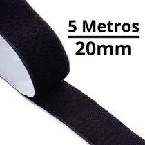 5 Metros de Fita Fecho De Contato Com Adesivo 20mm largura