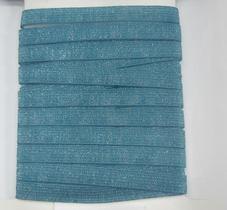 5 metros Elástico Lurex Especial 7mm Azul Turqueza 3700 005 encadernação 5 metros Elástico Lurex Especial 7mm Azul Turqueza 3700 005 encadernação