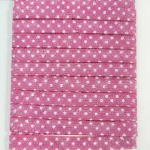 5 metros Elástico Lurex Especial 7mm Poá Rosa Branco 3701 005 encadernação 5 metros Elástico Lurex Especial 7mm Poá Rosa Branco 3701 005 encadernação