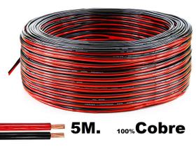 5 Metros Fio Som Automotivo Alto Falante 100% Cobre Bicolor 5 Metros Fio Som Automotivo Alto Falante 100% Cobre Bicolor