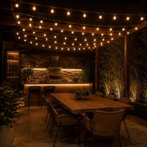 5 Metros Varal De Luzes Festão Cordão Com Soquete E27 Bivolt 5 Metros Varal De Luzes Festão Cordão Com Soquete E27 Bivolt