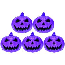 5 Mini Abóboras Roxa Dia das Bruxas Festa Halloween Lembrança e Decoração 5 Mini Abóboras Roxa Dia das Bruxas Festa Halloween Lembrança e Decoração