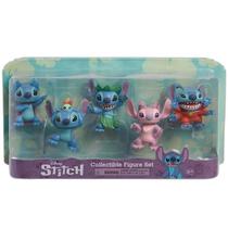 5 Mini Bonecos De 7Cm Do Stitch Colecionáveis 3991 Sunny