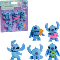5 Mini Bonecos Stitch 4cm Colecionáveis Disney Sunny