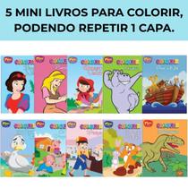 5 Mini Livros Para Colorir - Personagens Clássicos e Animais - Todolivro 5 Mini Livros Para Colorir - Personagens Clássicos e Animais - Todolivro