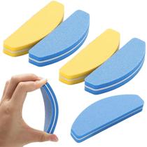 5 Mini Lixa Buffer Polir Unha Gel Acrílico 100/180 Banana Reta Lua