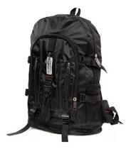 5 Mochilas Semi Impermeável Moto Ciclista Masculin Preta 50l
