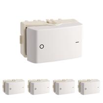 5 Módulo Interruptor Bipolar Simples Schneider Decor 25 A 250 V Branco