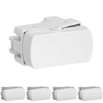 5 Módulo Interruptor Simples Linha Miluz 10a Schneider 10 A 250 V Branco 5 Módulo Interruptor Simples Linha Miluz 10a Schneider 10 A 250 V Branco