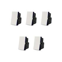 5 Módulos Interruptor Intermediário Pial Plus+ 612007BC+ 5 Módulos Interruptor Intermediário Pial Plus+ 612007BC+