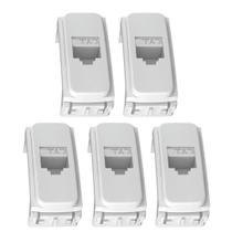 5 Módulos Para Tomada Cor Branca Rj45 Cat 5e Weg Composé