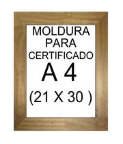 5 Molduras Demolição Certificado A4 21X30 Vidro