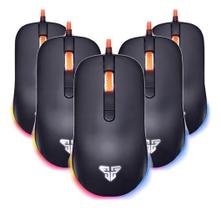 5 Mouse Gamer Rbg 2400Dpi Cabo Trançado Resistente