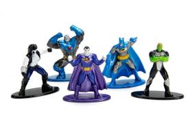 5 Nano Metalfigs Dc: Superman Bizarro, Darseic, Lobo, Brainiac, Batman