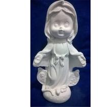 5 Nossa Senhora Das Graças Baby em Gesso Cru