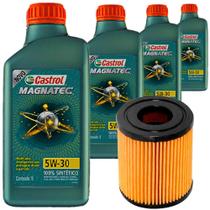 5 Óleo 5W30 Castrol e Filtro Óleo Tecfil Fiat Argo E-Torq