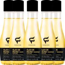 5 Óleo Capilar Fashion Cosméticos Rícino "Mamona" Frasco 130ml