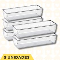 5 Organizador Porta Objetos Talheres Maquiagem Multiuso Medio