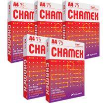 5 Pacotes Chamex Papel Sulfite A4 Office 500Folhas Resma