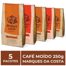 5 Pacotes de 250g de Café Moído, Marques da Costa