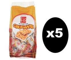 5 Pacotes De Doce Pé De Moleque Crocante Rio 750 Gramas