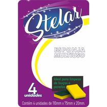 5 Pacotes Esponja Dupla Face Multiuso Stelar