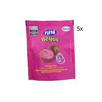 5 Pacotes Fini Bombom Recheado 55g - Escolha o Sabor