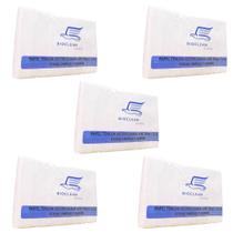 5 Pacotes Papel Toalha Interfolhado 20 x 21 cm Pacote 1000 Folhas Bioclean Paper Luxo Branco - Kit 5000 Toalhas