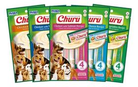 5 Pacotes Petisco Cremoso Dog Cães Cachorro 56g Sabores Sortidos 5 Pacotes Petisco Cremoso Dog Cães Cachorro 56g Sabores Sortidos