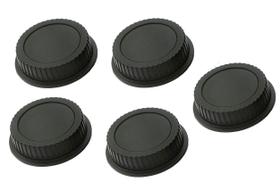 (5 pacotes) Tampa de lente traseira para lentes DSLR Canon EOS EF EFS Mount