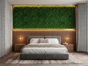 5 Painéis Decorativos de Folhas Artificiais Realistas Placa de Folhagem Mista Permanente para Parede