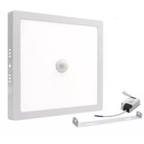 5 Painéis Plafon LED 18w Sobrepor com sensor de presença