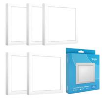 5 Painel Sobrepor Elgin 18w Branco Teto Sala Quarto Led Slim 5 Painel Sobrepor Elgin 18w Branco Teto Sala Quarto Led Slim