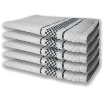 5 Panos de Prato Atoalhado Felpudo 370g/m² Premium Preto 5 Panos de Prato Atoalhado Felpudo 370g/m² Premium Preto