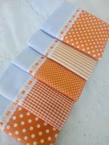 5 Panos de Prato combinados Laranja