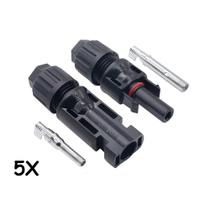 5 Pares Conector MC4 Painel Energia Solar Fotovoltaica 5 Pares Conector MC4 Painel Energia Solar Fotovoltaica