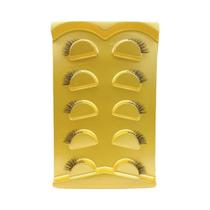 5 Pares de Cílios Naturais Curtos - Handmade - Banda Transparente