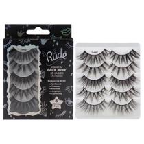5 pares de cílios Rude Cosmetics Essential Faux Mink 3D Seduce Me 5 pares de cílios Rude Cosmetics Essential Faux Mink 3D Seduce Me