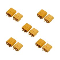 5 Pares De Conectores XT60 Macho E Fêmea Para Bateria Lipo RC, Motor E Fonte De Alimentação De Drone