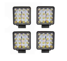 5 Pares de Farol Milha 16 Leds 48w Quadrado Atacado 5 Pares de Farol Milha 16 Leds 48w Quadrado Atacado