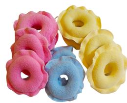5 pares de rosquinhas protetoras seios - amamentação - tecido algodão e absorvente