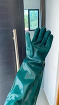5 Pares Luva 46cm pvc Luva Comprida Borracha Impermeável A Epi Importado